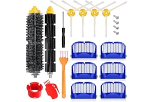 APZOVO Accessoires Kit pour iRobot Roomba 600 604 605 606 610 612 614 615 616 620 621 626 627 630 631 632 639 640 650 651 660 669 670 671 672 675 676 680 681 685 687 689 690 691 692 694 696 697 698