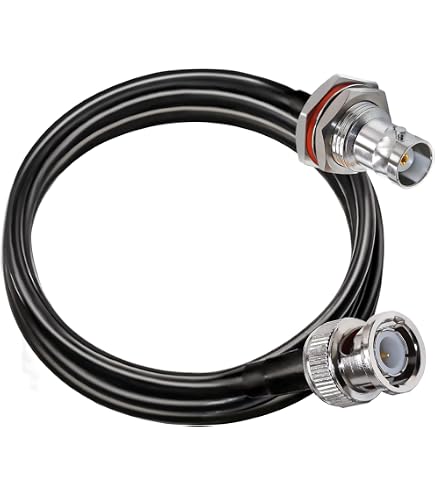 Câble BNC Mâle-Mâle Vecys - RG58 50Ω, 2m, Pour Radio Ham/Antennes RF