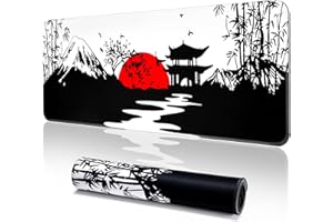 YUWLDD Large Gaming Desk Mat - Washable Extended Mouse Mat for Office & Home with Anti-Slip Rubber Base