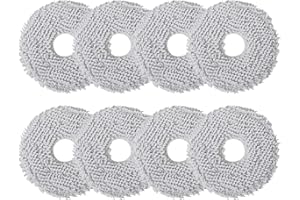 MEIYAXINWIN 8 pièces pour Ecovacs Deebot X2/T20/T20e/T30 OMNI Serpillières Rechange Tampons Kit,Microfibre Chiffons Robot de Nettoyage,pour Robot Aspirateur Dreama L10s/L10/L20/X40/L40 Ultra