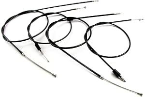 Motoflex 60157-G-S Simson Enduro, S70 für Bowdenzug Set mit Gas Brems Starter und Kupplungszug, Schwarz