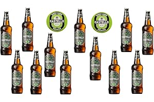 BIRRA CASTELLO - LA DECISA BIRRA BIONDA FRIULANA 100% Malto d' orzo ITALIANO - 33 CL (12 Bottiglie)