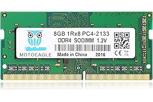 MOTOEAGLE 8GB 1RX8 DDR4 2133MHz SODIMM PC4-17000 (PC4-2133P) CL15 Non-ECC Laptop RAM Memory