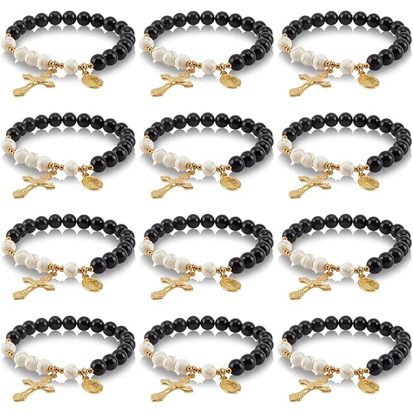 YouU Set 10 Bracciali Regolabili Unisex – Corda Con Grani E Croce – Colori Assortiti – Gioiello Di Fede