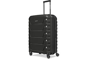 SMARTBOX Hartschalen Check-in Koffer | Mittelgroßer Trolley 45 x 28 x 66 cm von 71 auf 80 Liter erweiterbar | aus hochwertigem Polypropylen | 4 Doppelrollen & TSA-Schloss | leichte 3,8 kg (Edition 01)