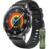 HUAWEI WATCH GT 5 46mm Nero + EasyFit 3 Cinturino in Fluoroelastomero Verde Abete