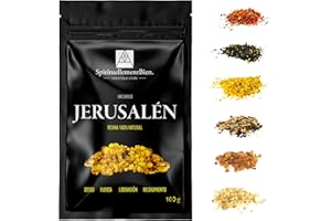 SPIRITUELLEMENTBIEN Incienso Religioso Litúrgico – Resina Eritrea en Granos Sagrada – Fumigación y Oraciones Sagradas, Intenciones Divinas - Wicca - Alternativa Incienso en Barra-Cono (Jerusalén, 100 gr)