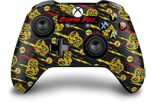 Head Case Designs sous Licence Officielle Cobra Kai Logos Mixtes Iconique Vinyle Autocollant De Jeu Peau Autocollant Couverture Compatible avec Xbox One S/X Controller