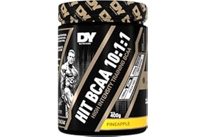 DY Nutrition HIT BCAA 10:1:1 (Pineapple) with L-Citrulline Malate, Beta Alanine + 12g of Branch Chain Amino Acids 400g Powder, 20 Servings - Optimal Pump & Performance | Non Stim Pre & Intra Workout