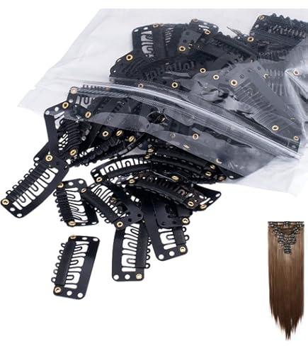 16 clip Chunni con spille da balia, clip Chunni nere resistenti clip Dupatta clip in metallo a forma di U clip per extension per capelli hijab spille per foulard camicie