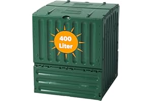 Yoursol Eco-King Komposter für den Garten, 400 L, Schnellkomposter Kunststoff grün, Composter Garten, Kompostierer Garten, Kompostierung & Gartenabfall