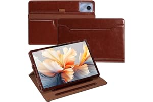 E NET-CASE Custodia con portapenna per Lenovo Tab M11 (TB330FU / 331FC) 11 pollici 2024 Tablet,Xiaomi Redmi Pad SE 2023,Custodia protettiva con slot per documenti e vista multi-angolare