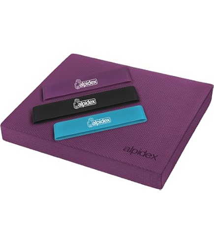 Body & Mind® Balance-Pad; Slipvast zachtschuimen balanskussen; 40 x 29 cm Balanskussen voor stabiliteit & coördinatie Fysiotraining helpt de diepe spieren te versterken (Grijs