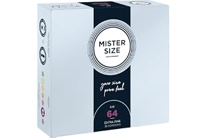 MISTER SIZE 64 (XL) Kondomer, Extra Tunna, Naturlatex, 36-pack