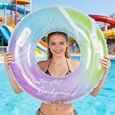 Qoosea Anillo de Nataci&oacute;n para Adultos, Inflable Anillo de Nataci&oacute;n de Sand&iacute;a Flotador, Boya de Verano Agua Juguete Boya Pisc