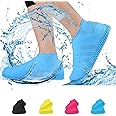 HEBEZON Waterproof Silicone Shoe Cover, Outdoor Non-Slip Anti Skid Waterproof Shoe Covers, Portable Rain Boots Rainproof Shoes Cover Reusable Silicone Rain Boots. Multi