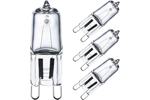 Comyan G9 Oven Bulbs 40W for Oven, Microwave Oven Applications G9 Oven Light Bulbs 300℃ Heat Tolerant Light Bulbs Dimmable - 4Pack