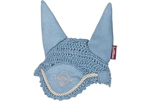 LeMieux Toy Pony Fly Hood - Soft Suede Ears - Suitable for Ages 3+ - Ice Blue