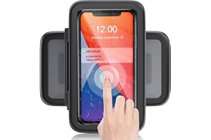 LC-dolida Dusch-Telefonhalterung, wasserdicht, 480 Grad drehbar, Dusch-Telefonhülle, Badezimmer, Wandhalterung für iPhone 14, 13, 12, 11 Pro Max, XS, XR bis zu 17,3 cm (6,8 Zoll) Handy