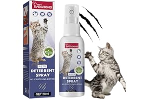 Ujoogbu Cat Scratch Deterrent Spray,Cat Anti Scratch Spray for Furniture,Cat Scratching Training Spray,Stop Cats Scratching Furniture,Spray to Stop Cats Scratching,Stop Spray for Cats and Dogs(50ML)