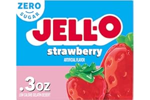 Jello Gelatina Jell-O di Fragole senza Zucchero - 8.5 g