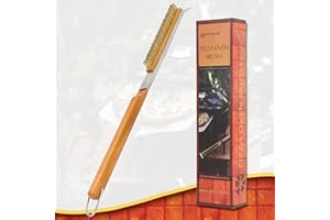 PIZZACRAFT Spazzola da forno per pizza, spazzola per forno pizza, spazzola per la pulizia della pietra della pizza, setole in fibra di palma, strumenti per pulire forni, forni per barbecue