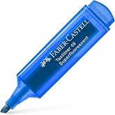 Faber-Castell Şeffaf G&ouml;vde Fosforlu Kalem Mavi 1546
