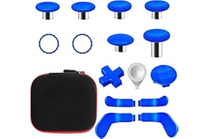 INROBERT Palillos de Repuesto para Mando Xbox One Elite Series 2, joysticks magnéticos de Metal, Kit de Accesorios Compatible con Xbox Elite Wireless Controller Series 2 Core (Azul)