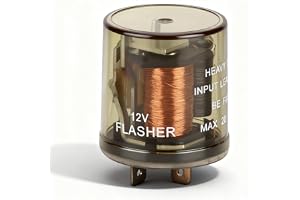 LED-blinkersrelä, 2-stifts motorcykel elektroniskt blinkersrelä 12V justerbart blinkersrelä