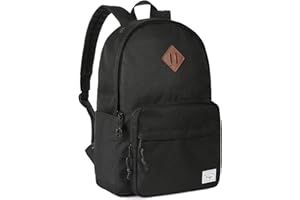 Kasgo School Backpack, 15.6 Inch Classic Lightweight Water-Resistant Rucksack Backpack for Men Women Teens Girls Boys Kids to School, College, Travel, Work