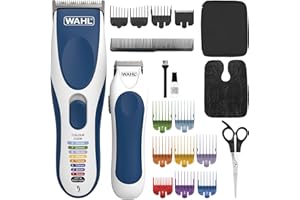 Wahl Colour Pro Cordless Combi Haircutting Kit, Hair Clipper & Trimmer for Full Haircuts, Rechargeable, Long Life Hair Clipper & Battery Powered Trimmer, Colour Coded for Easy Clipping, Full Haircuts