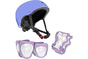 NIFTII Helmet, Knee, Elbow & Wrist Pad Set for Children | Adjustable Kids Skateboard Accessories | Kids Bike Helmet and Pad Set for Boys & Girls | Complete Safety Set for Kids Scooter Cycling