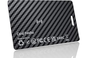 DEEBYCOO Dünne Geldbörsen-Tracker-Karte Funktioniert mit Apple Wo ist? App(nur iOS), Wiederaufladbare Item Finder für Gepäckanhänger, Pässe, IP68 Wasserdicht