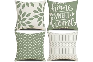 Homefeelzydys Federe per Cuscini, Cuscini Divano Fodera per Cuscino in Astratta Geometrico Federa per Divano Casa Soggiorno Camera da Letto Decorazione per Interni Quadrate per Cuscino (Verde chiaro)