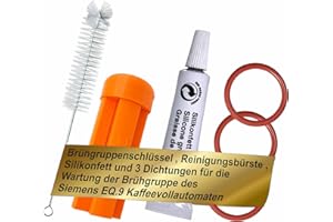 JOTACA Kit d'entretien pour machine à café Siemens EQ9 - Clé pour groupe café - Joint - Brosse de nettoyage - Graisse silicone