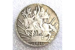 LKTingBax 1914 Mexique 1-PESO Pièces anciennes - Pièces commémoratives du Mexique - Pièce en nickel sculptée à la main Miss the great patrie, ce qui facilite la vie