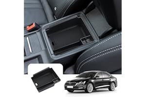 Lfotpp schowek do konsoli środkowej kompatybilny z Scoda Octavia NX 4 MK4 RS, organizer do podłokietnika, schowek na rękawiczki, pojemnik do przechowywania, kolor czarny