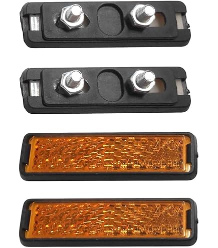 8 Stück Fahrrad Pedal Reflektoren Orange - Katzenaugen Für Mehr Sicherheit