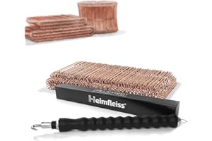 Heimfleiss® Torsadeuse + fil de fer recuit 1,0 x 100-160 mm (250 pcs.) - Set de qualité torsadeuse fil de fer & fil de ligature - Fermeture de fil de fer Fil de fer à œillet