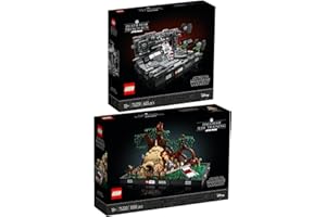 BRICKCOMPLETE Lego 75329 Death Star Trench Run Diorama & 75330 Jedi Training sur Dagobah Diorama