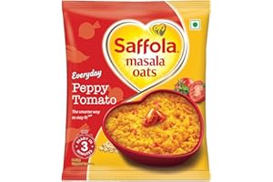 Saffola Masala Oats, Tasty Evening Snack, Healthy Snack, Peppy Tomato, 38G