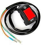 Ytian 7/8" Motorrad Blitz Warnleuchte Lenker Schalter Blinker Lampenschalter für Motorräder Elektromlatten ATVs Motorroller S