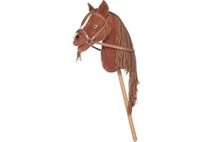 HKM Hobby Horse -Mini- Steckenpferd aus weichem Plüsch - Rotbraun