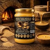 Bozkır Tahin Merkezi Yerli Ata Tohumu Altın Susam Taş Değirmeni Tahini 600 gr (vegan&amp;katkısız)