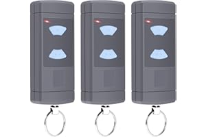 QUEVATI 3 Stück Garagentor Handsender für HSE2-868, HSM4-868, HS4-868, Kompatibel mit Blue Buttons 868.3MHz Garage Fernbedienung, 2 Kanäle