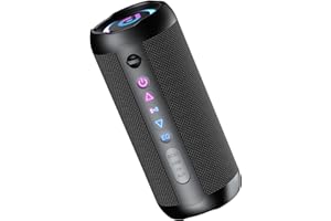 taopodo Portable Bluetooth Speaker with 30W Stereo Sound, 3 EQ Mode & 3 RGB lights,