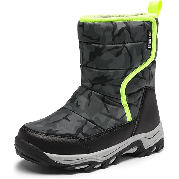 DREAM PAIRS Bottes De Neige Enfants Chaudes Imperméables Antidérapantes - Hiver Garçon Fille