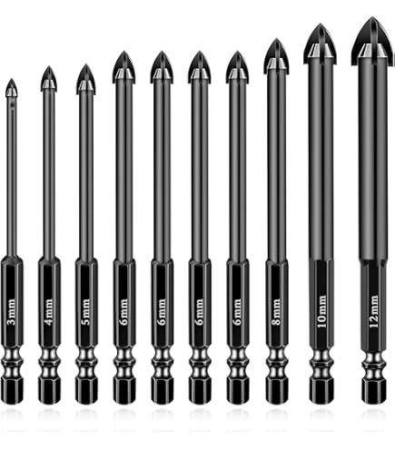 PUNTA DA TRAPANO Eccentrica Con Punta Storta, Manico Esagonale Per - Foto 2