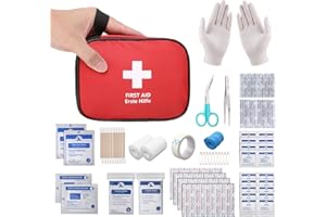 HONYAO® Erste Hilfe Set, Mini Reiseapotheke 90 Teilig, Notfalltasche Notfallset Klein für Outdoor Zuhause Auto Arbeitsplatz C