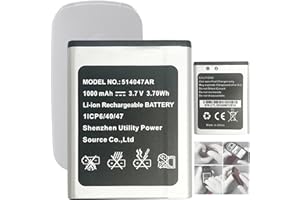 Aousavo 514047AR Batterie de Rechange 514047AR Compatible avec KX-TU446, KX-TU446/4, KX-TU456, KX-TU456EXCE, KX-TU466EXBE, KX-TU466EXWE 514047AR